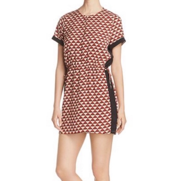 EUC Scotch & Soda Maison Scotch Hip Hop Voila Geometric Print Shift Dress Size S - Picture 1 of 11